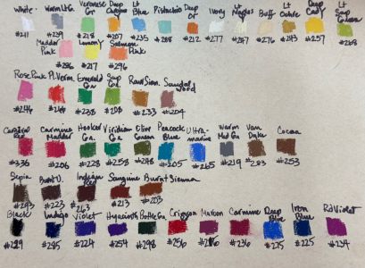 48 Nupastels Colour Values